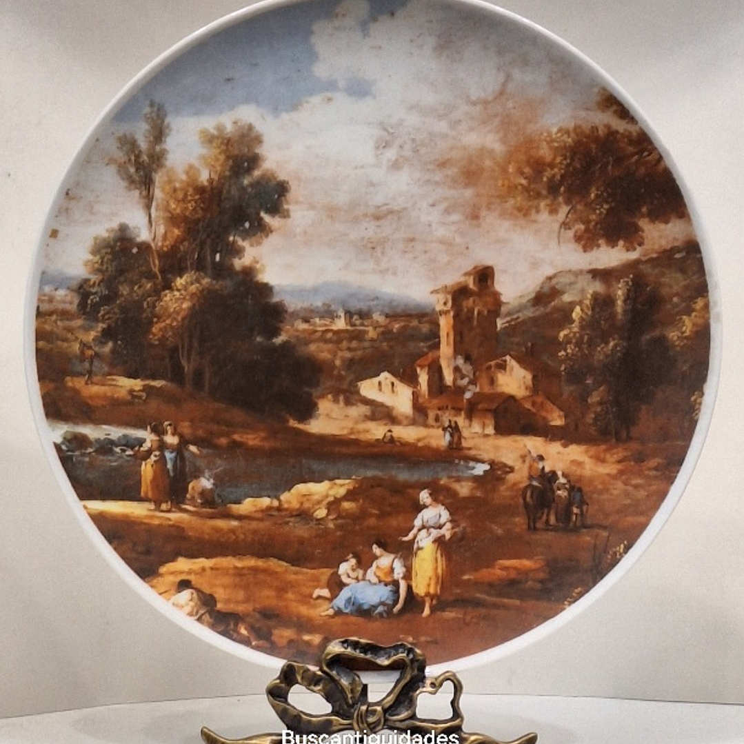 Prato decorativo, Cena Rural  1