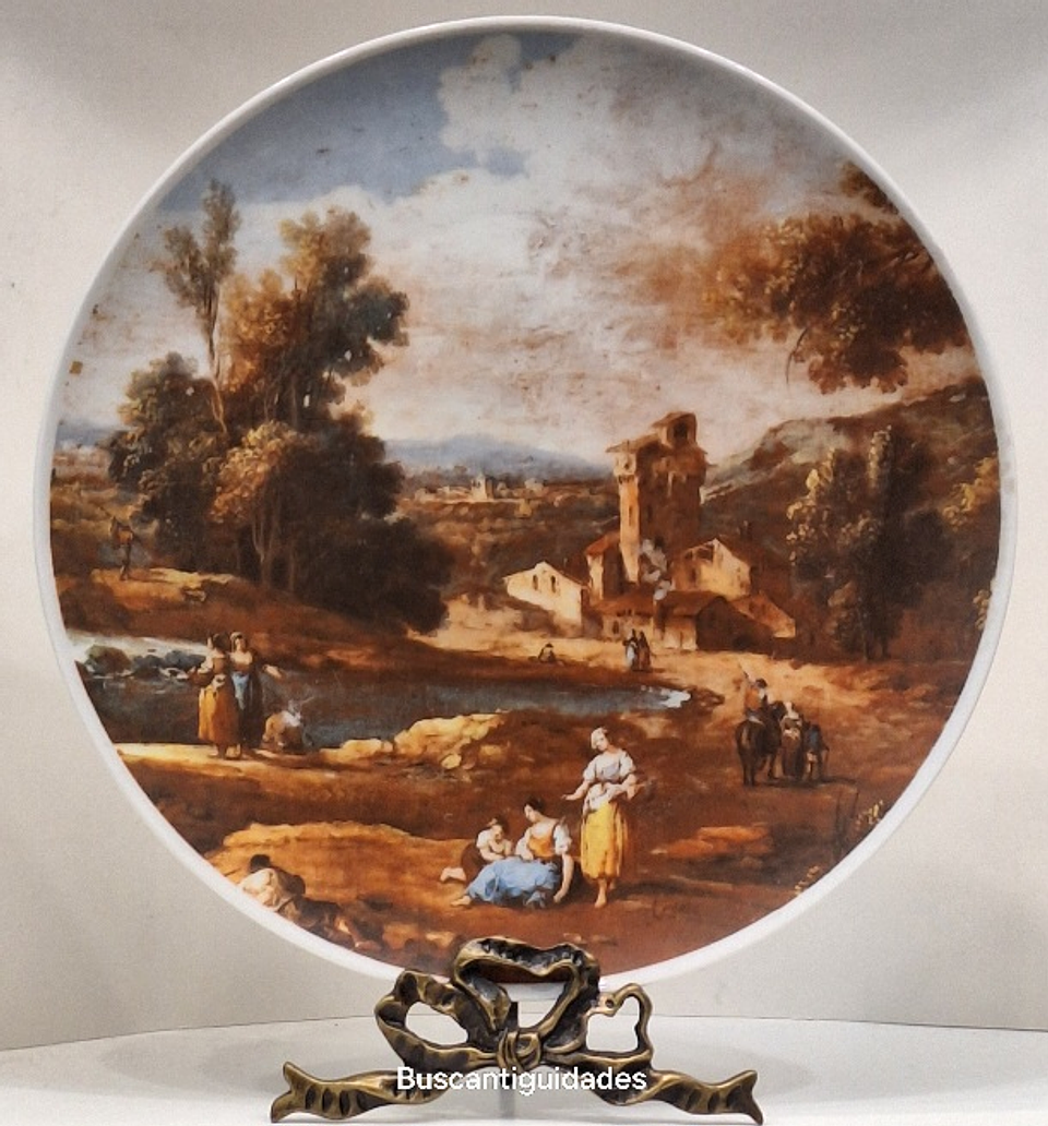 Prato decorativo, Cena Rural  1