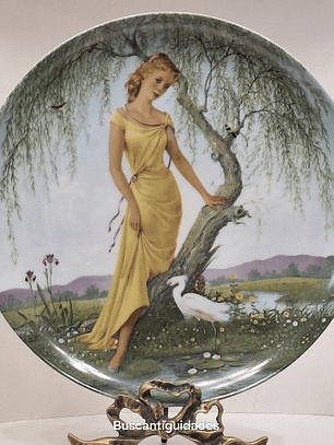 Prato decorativo,  Representando o Verão 