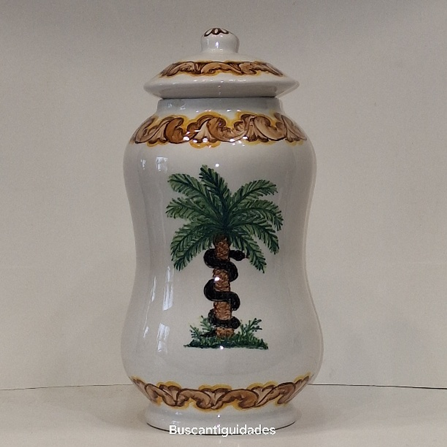 Pote de farmácia em faiança Flabal 1