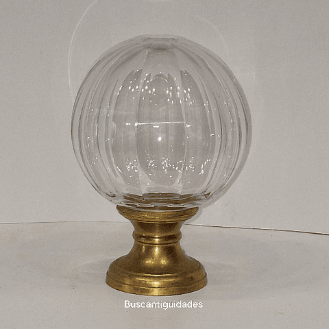 Pinha de corrimão de cristal baccarat
