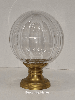 Pinha de corrimão de cristal baccarat
