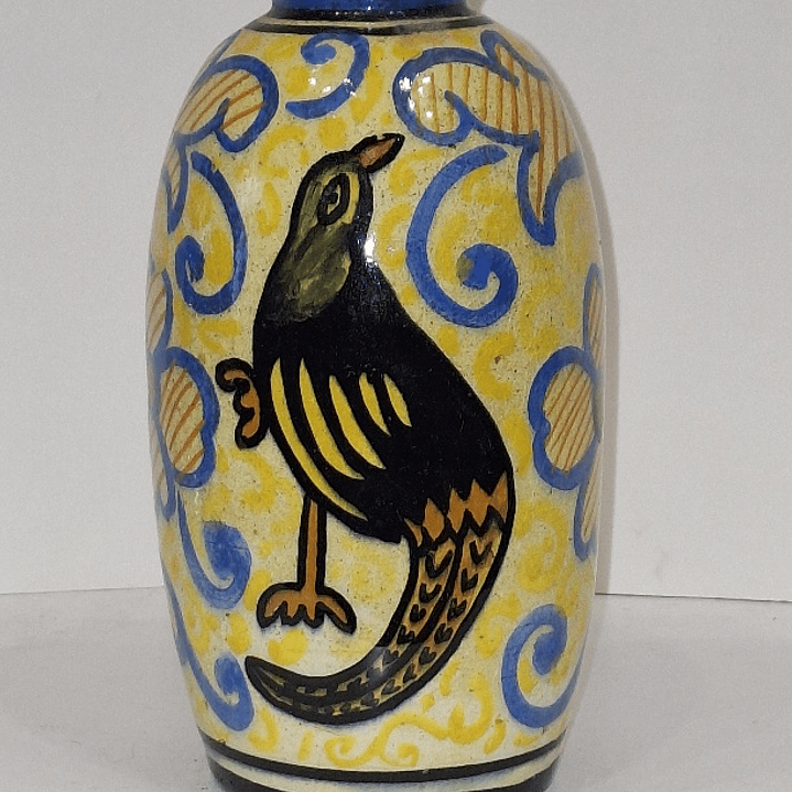 Vaso em faiança estilo arte Déco  1