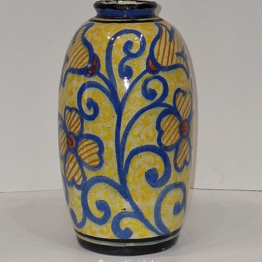 Vaso em faiança estilo arte Déco  2
