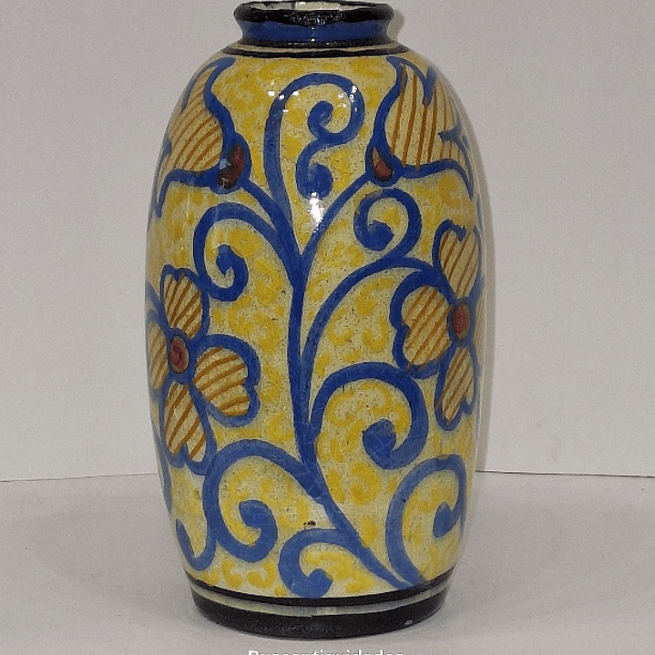 Vaso em faiança estilo arte Déco  2