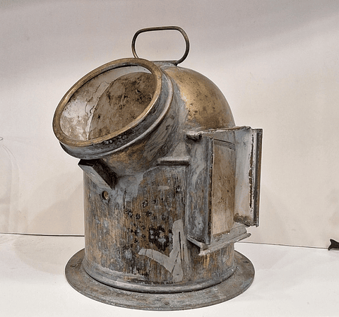 Caixa de Bitácula antiga para bússola 