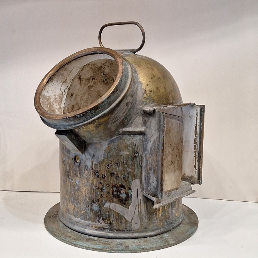 Caixa de Bitácula antiga para bússola  1