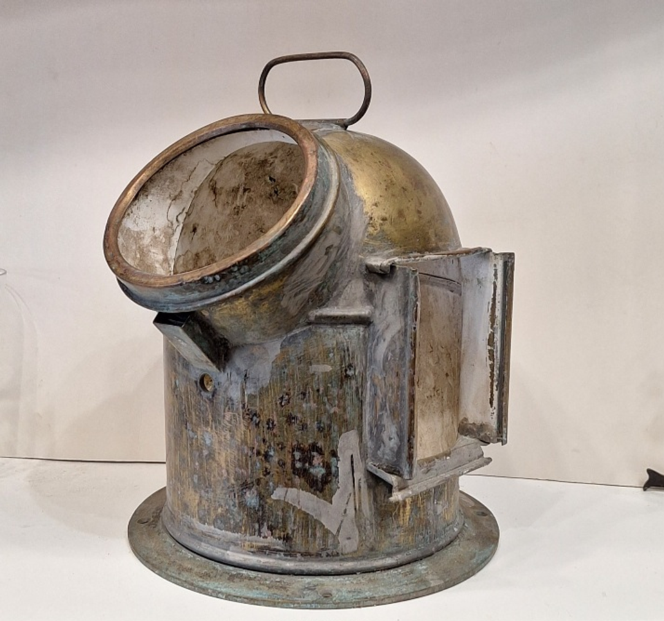 Caixa de Bitácula antiga para bússola  1