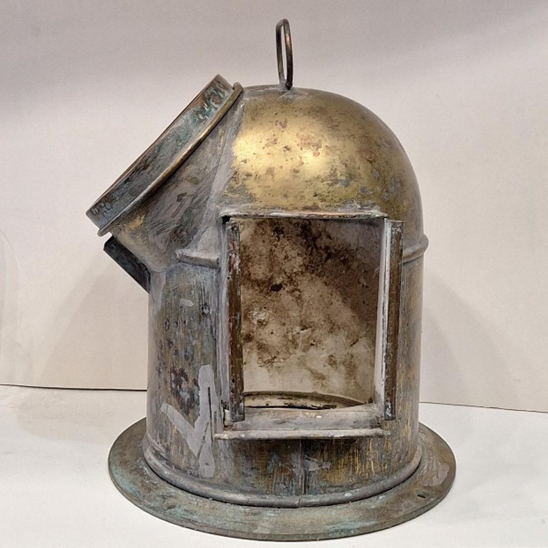 Caixa de Bitácula antiga para bússola  2