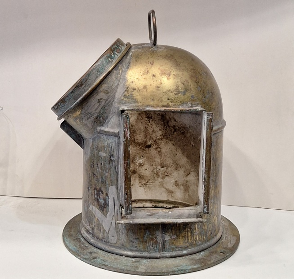 Caixa de Bitácula antiga para bússola  2