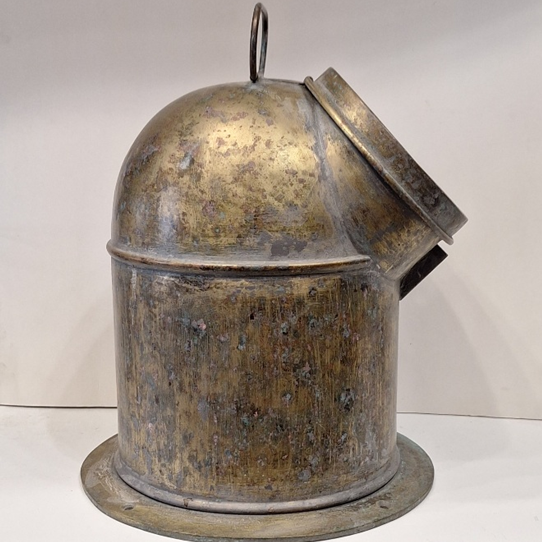 Caixa de Bitácula antiga para bússola  7