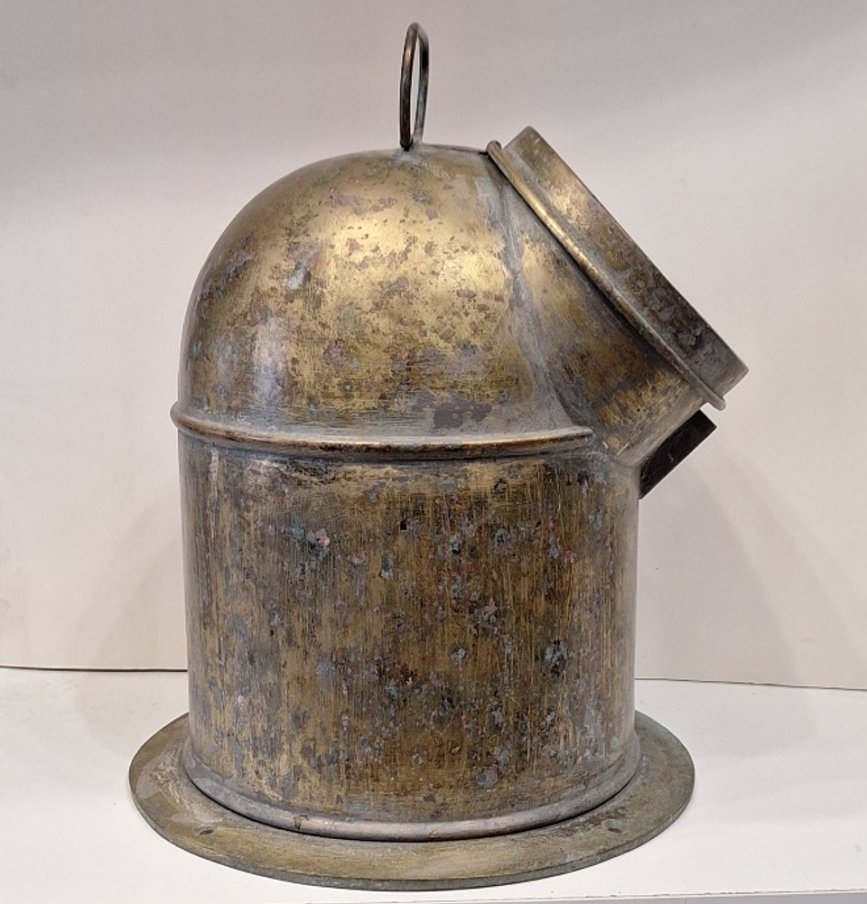 Caixa de Bitácula antiga para bússola  7