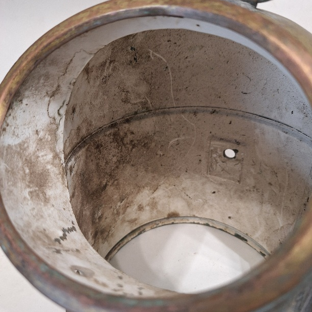 Caixa de Bitácula antiga para bússola  8