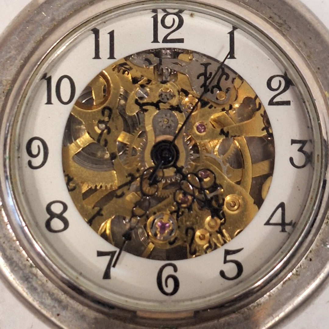 Relógio de bolso esqueleto  4