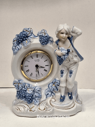 Relógio de mesa em porcelana Japonesa 