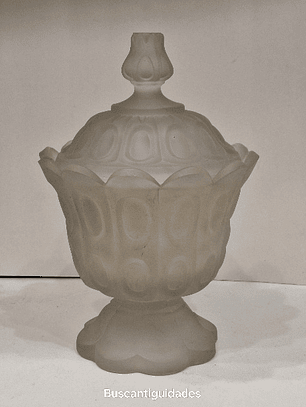 bomboniere de vidro fosco