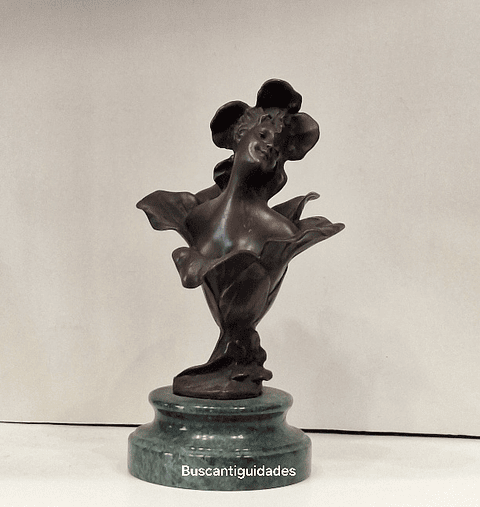 Escultura em bronze estilo art nouveau 