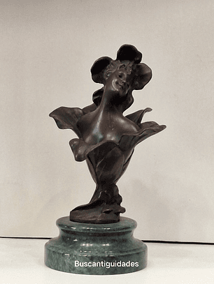 Escultura em bronze estilo art nouveau 
