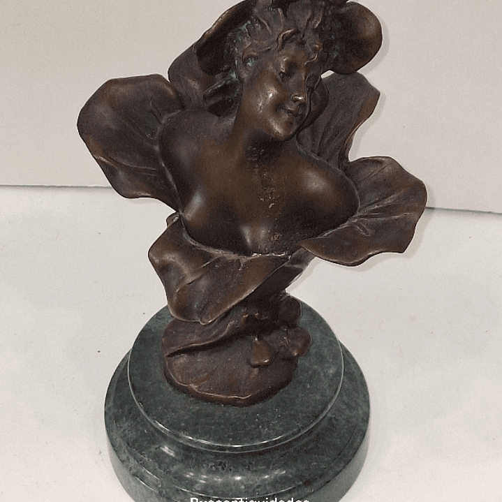 Escultura em bronze estilo art nouveau  4