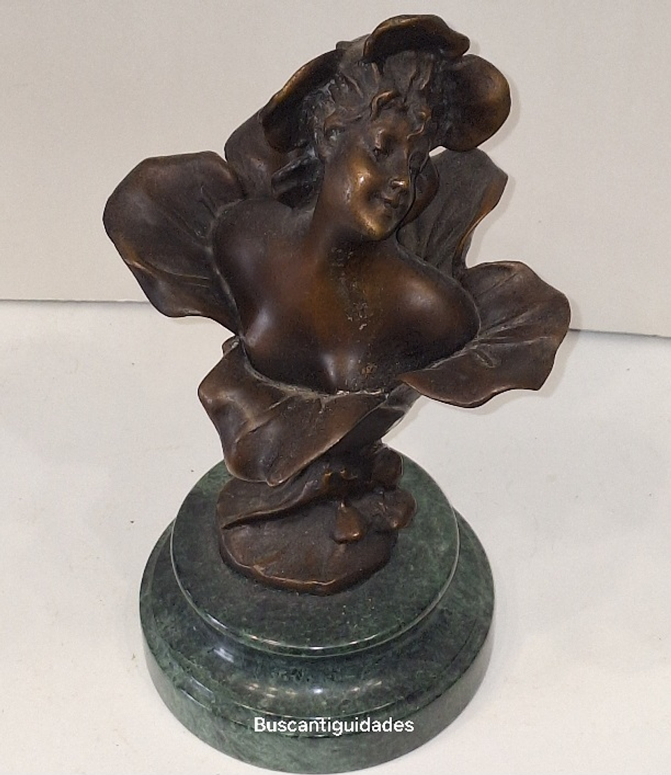 Escultura em bronze estilo art nouveau  4