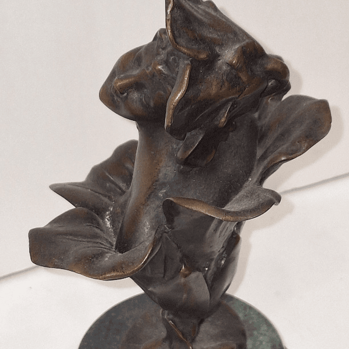 Escultura em bronze estilo art nouveau  5