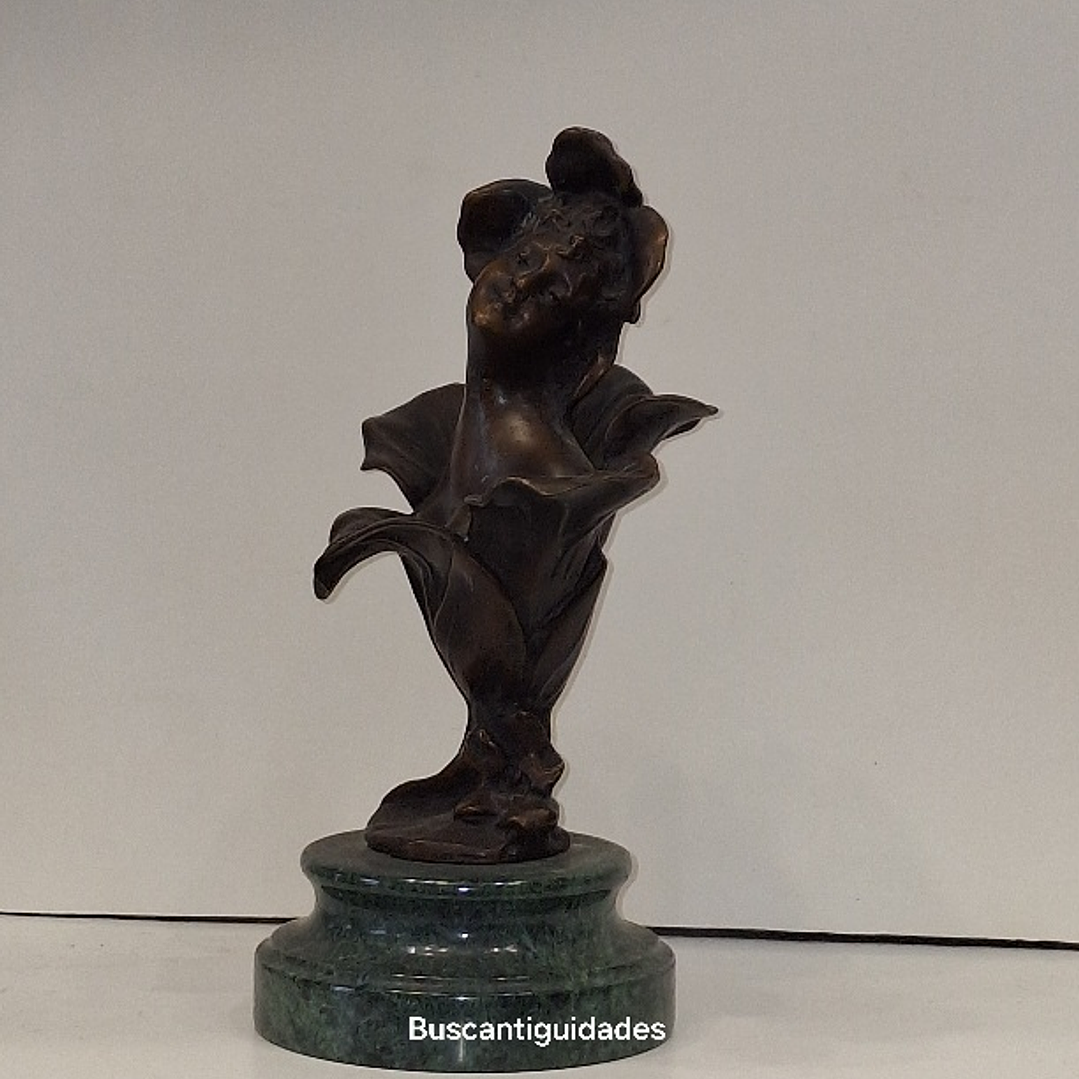 Escultura em bronze estilo art nouveau  11