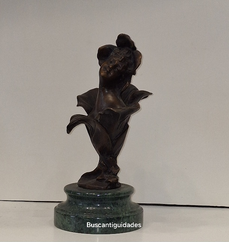 Escultura em bronze estilo art nouveau  11