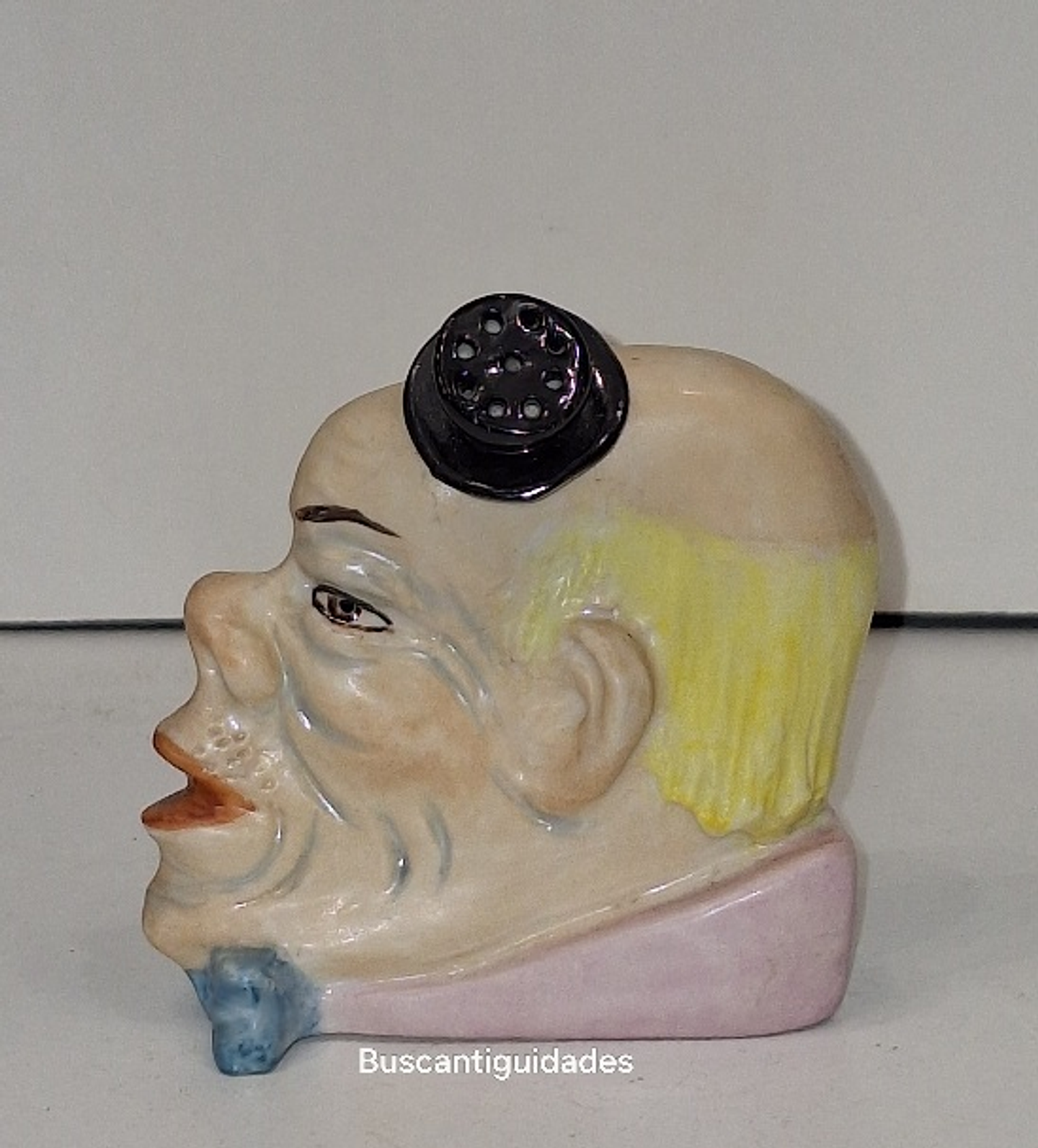 Paliteiro alemão em biscuit, palhaço.  1