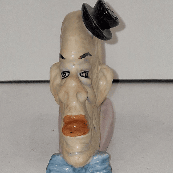 Paliteiro alemão em biscuit, palhaço.  3