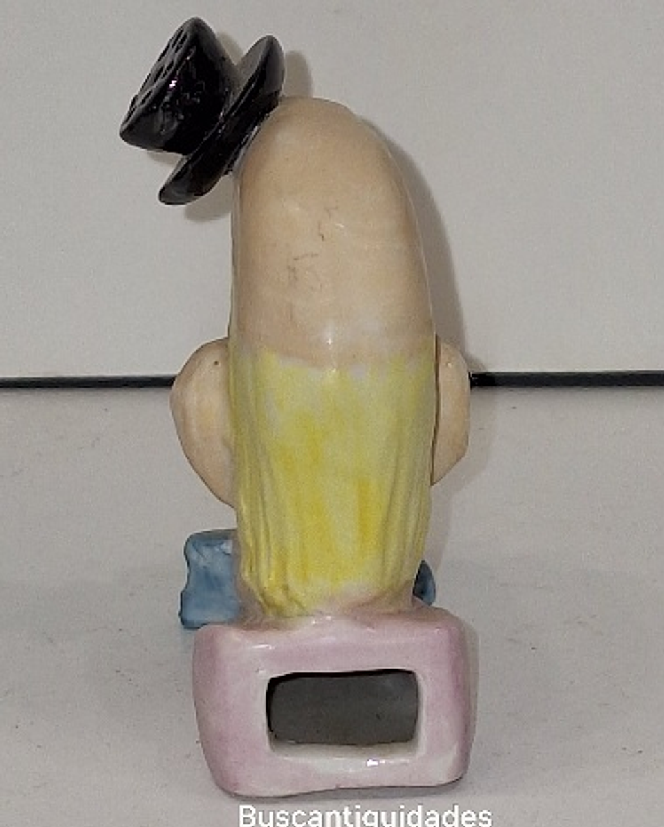 Paliteiro alemão em biscuit, palhaço.  4