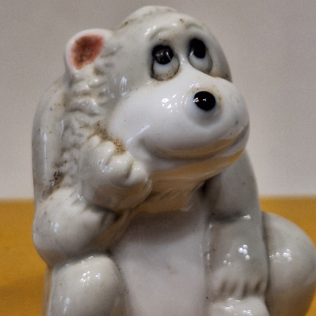 Estatueta vintage de macaco de porcelana 5