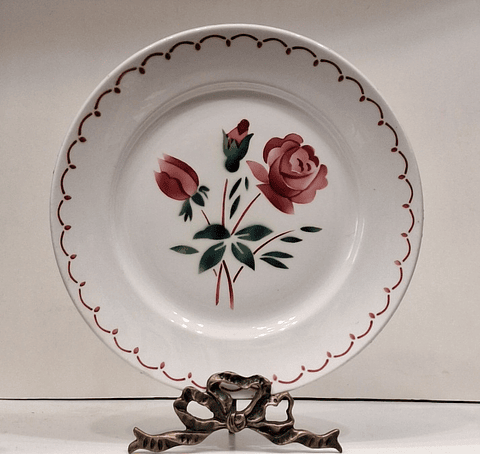 Prato em faiança francesa Badonviller