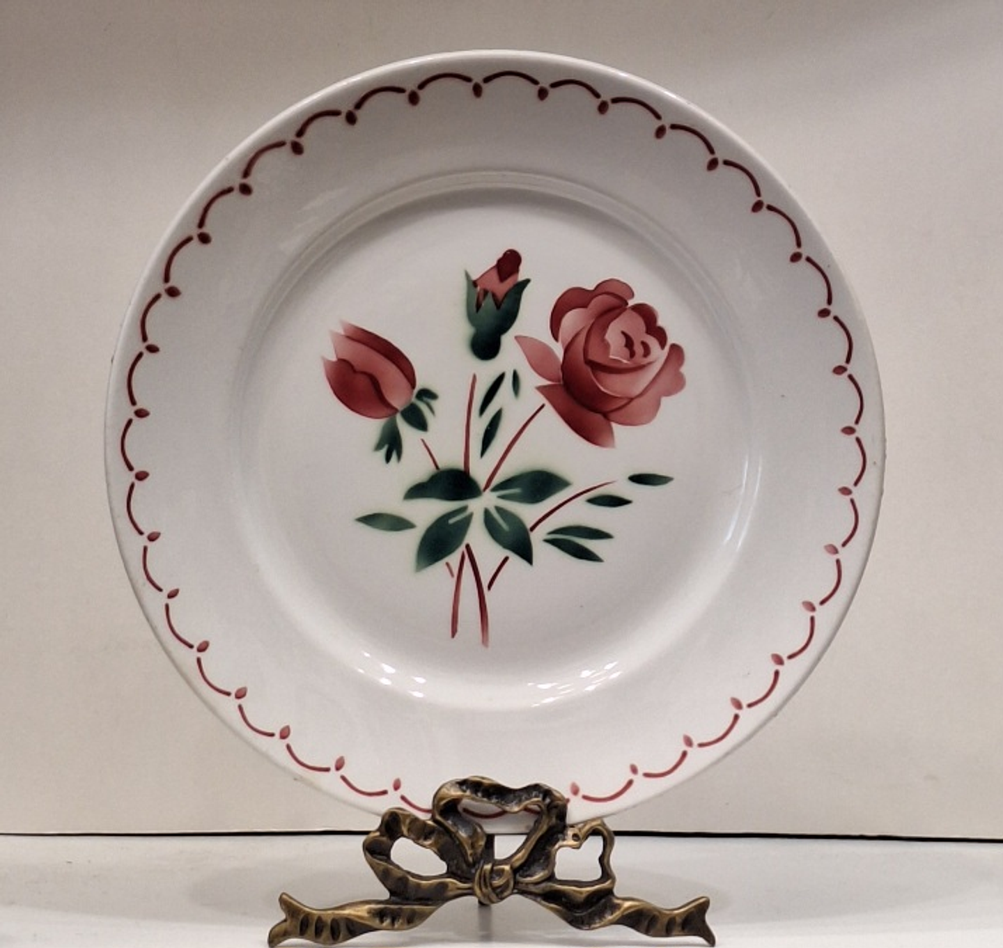 Prato em faiança francesa Badonviller 1