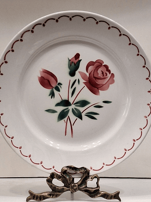 Prato em faiança francesa Badonviller