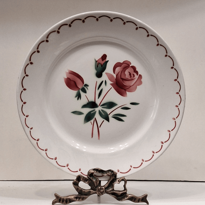 Prato em faiança francesa Badonviller 1