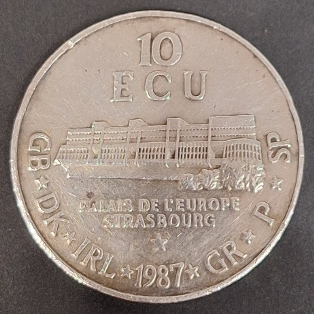 Moeda em prata - 10 ECU - 1987, Strasboug 2