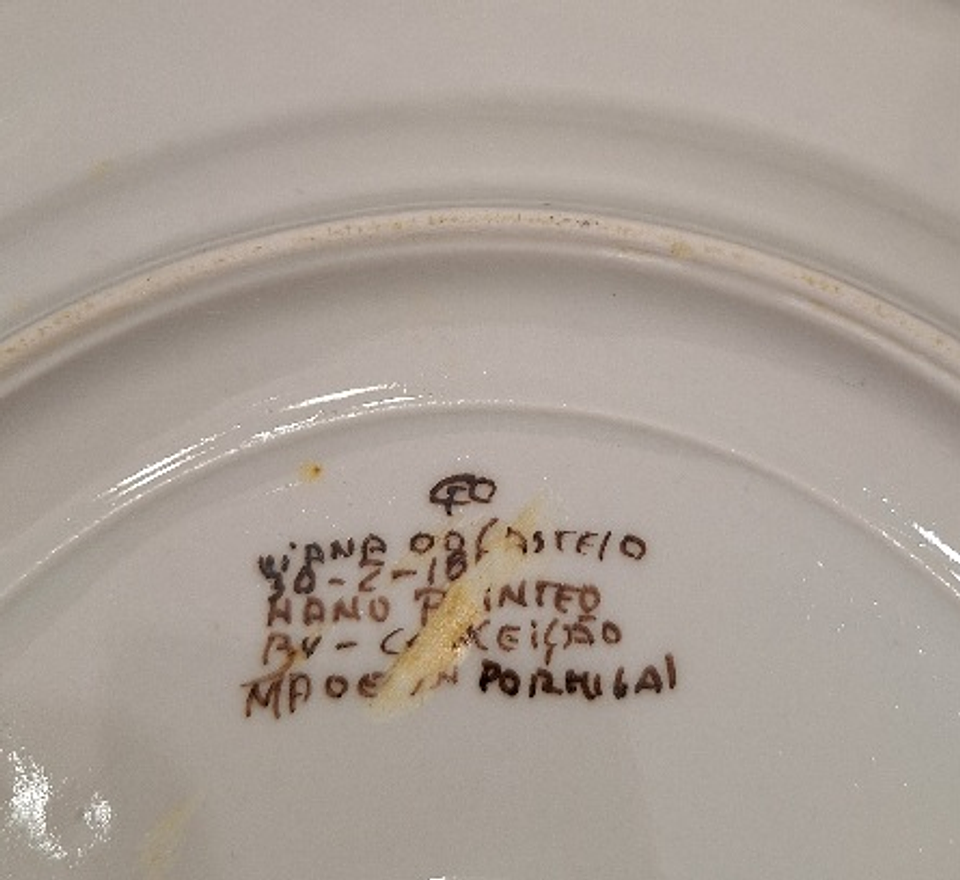 Prato em louça de Viana do Castelo  2