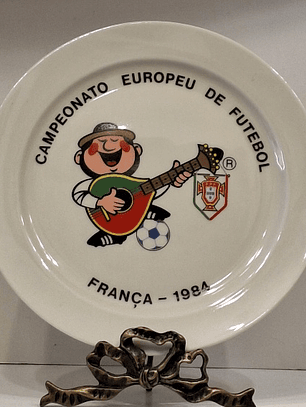 Prato comemorativo, Futebol, França - 1984