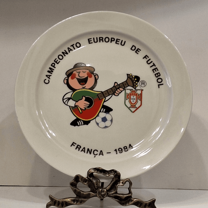 Prato comemorativo, Futebol, França - 1984 1