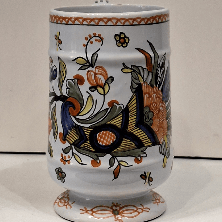 Caneca em faiança de Rouen - França  1