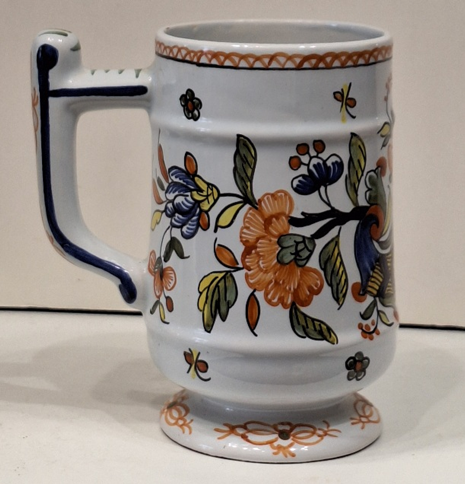 Caneca em faiança de Rouen - França  2