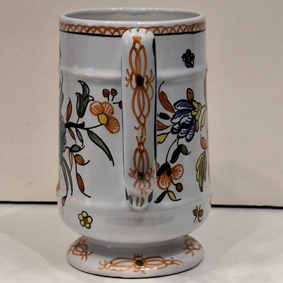 Caneca em faiança de Rouen - França  3