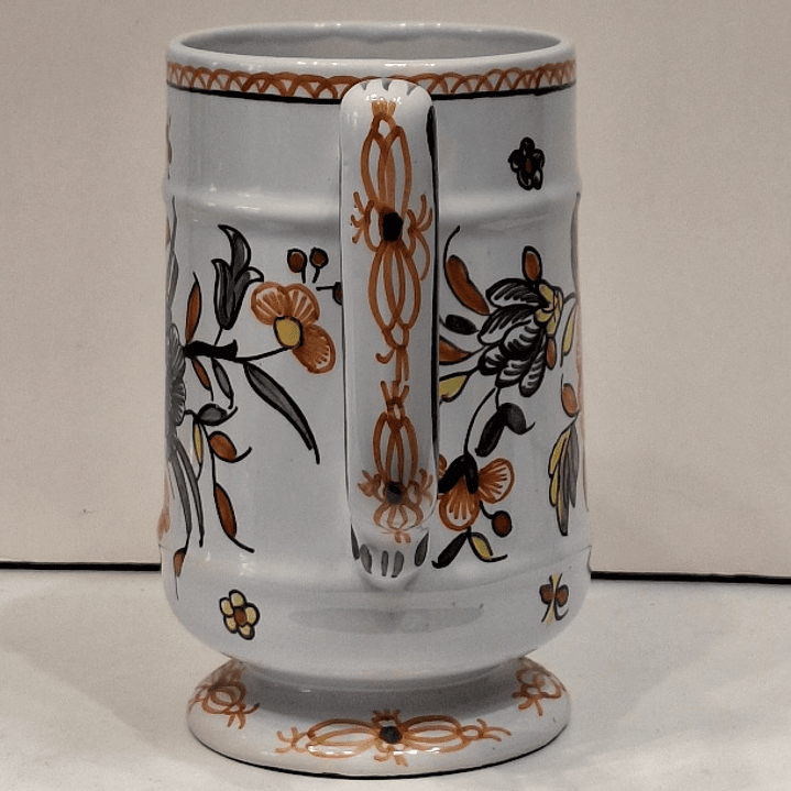 Caneca em faiança de Rouen - França  3