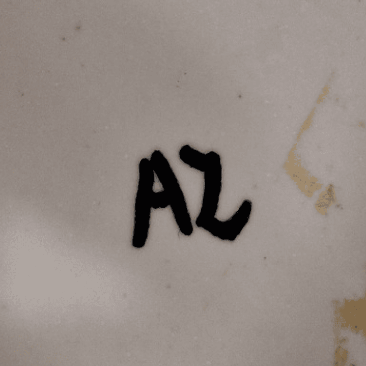 Caneca em faiança de Rouen - França  5