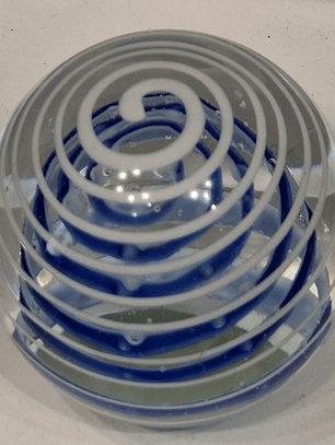 Pisa-papéis em cristal 