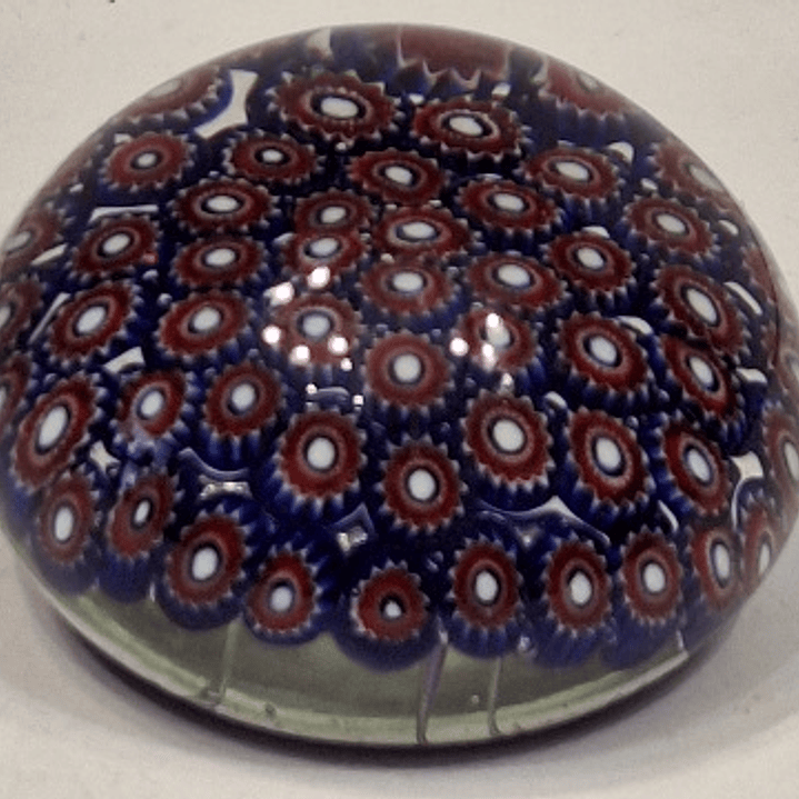 Pisa-papéis em cristal millefiore de Murano  2