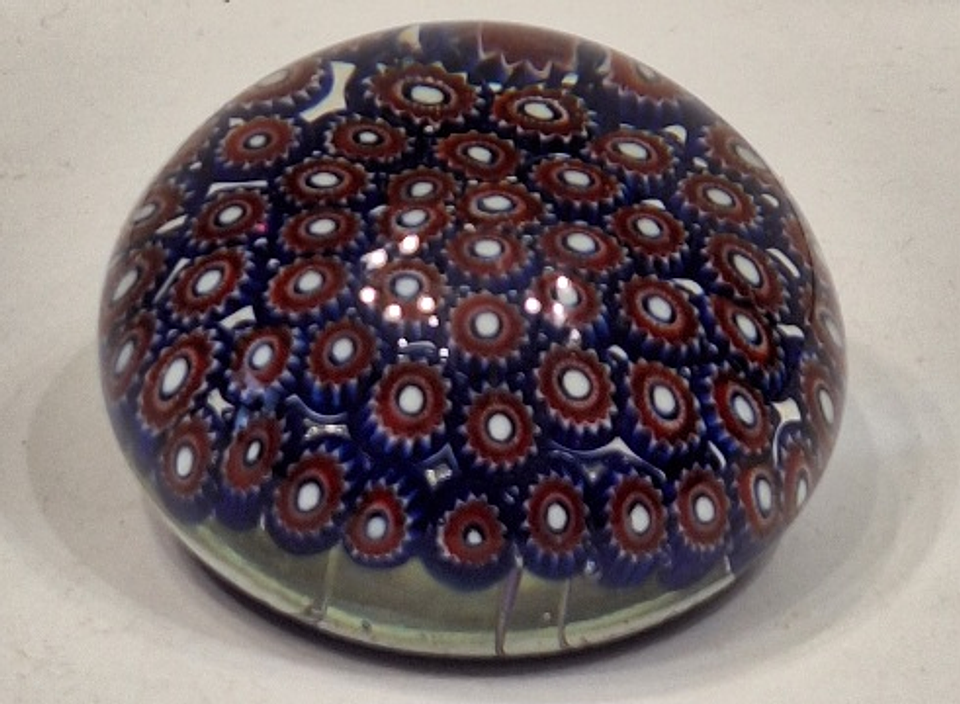 Pisa-papéis em cristal millefiore de Murano  2