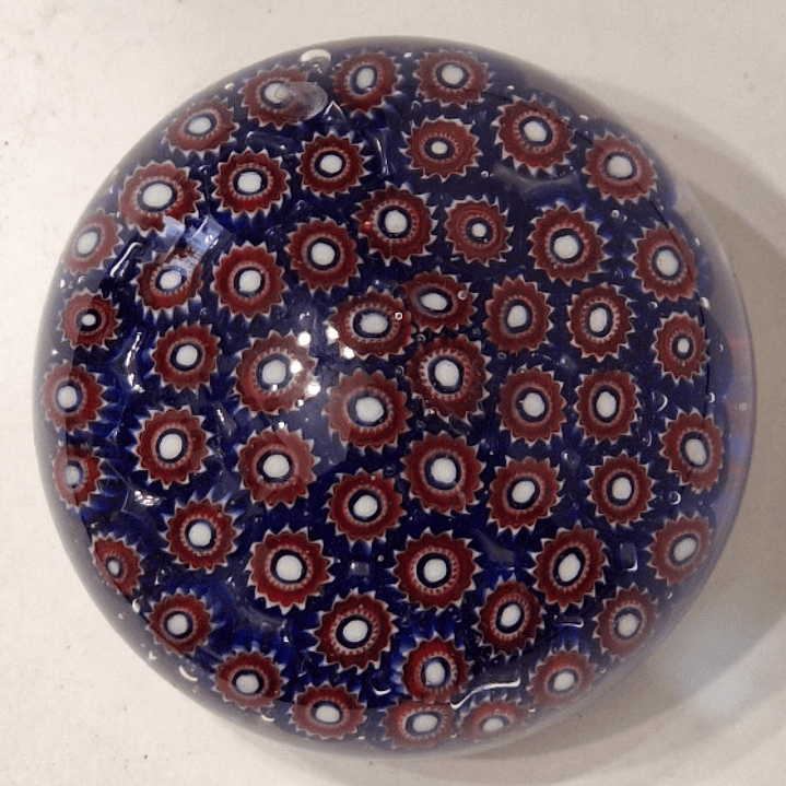 Pisa-papéis em cristal millefiore de Murano  1