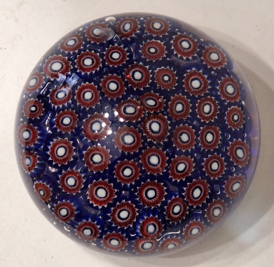 Pisa-papéis em cristal millefiore de Murano  1