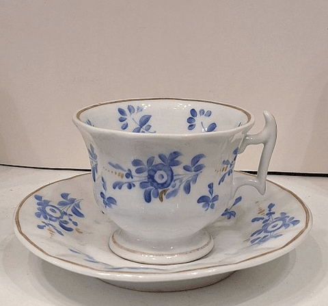 Xícara vieux paris decoração floral